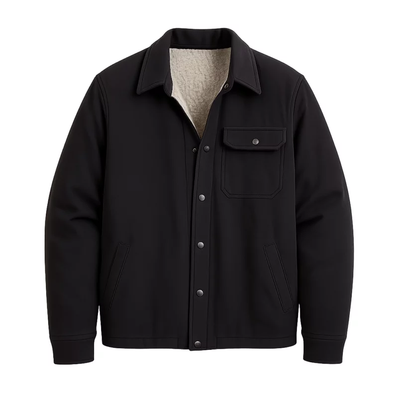 Dan Morgan The Family Plan 2 Mark Wahlberg Black Wool Jacket