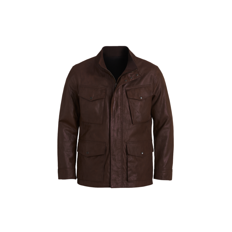 Dan Morgan The Family Plan 2 Mark Wahlberg Brown Leather