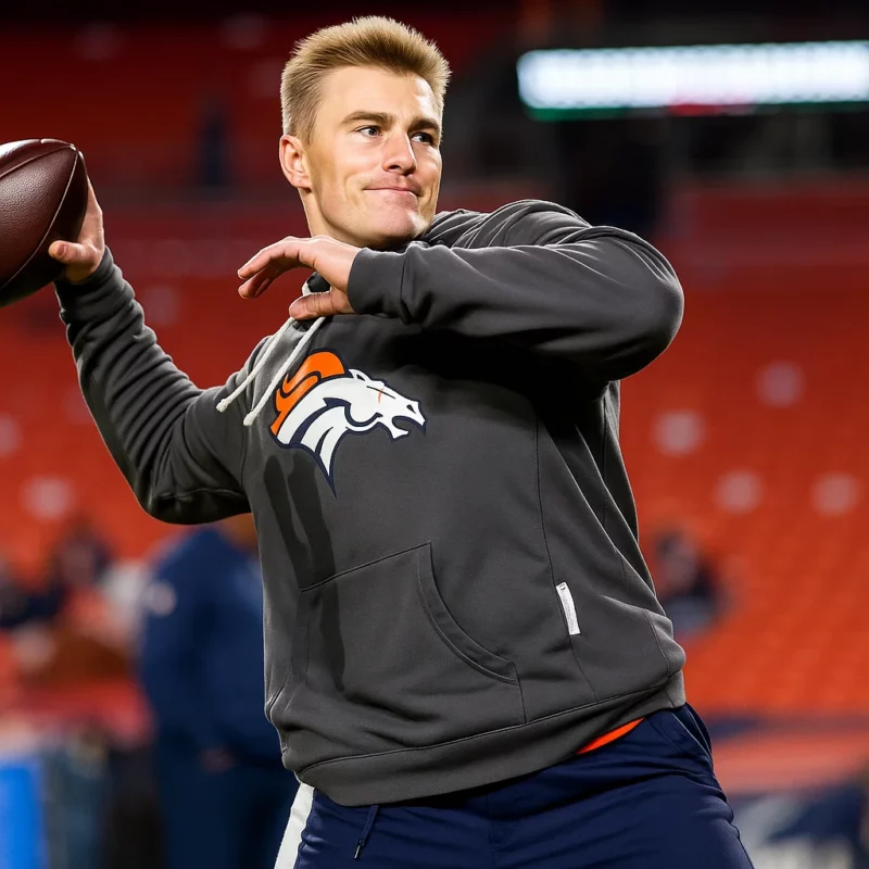 Denver Broncos Sideline 2025 Bo Nix Pullover