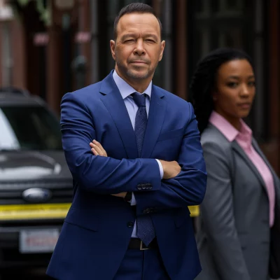 Donnie Wahlberg Boston Blue 2025 Danny Blue Suit