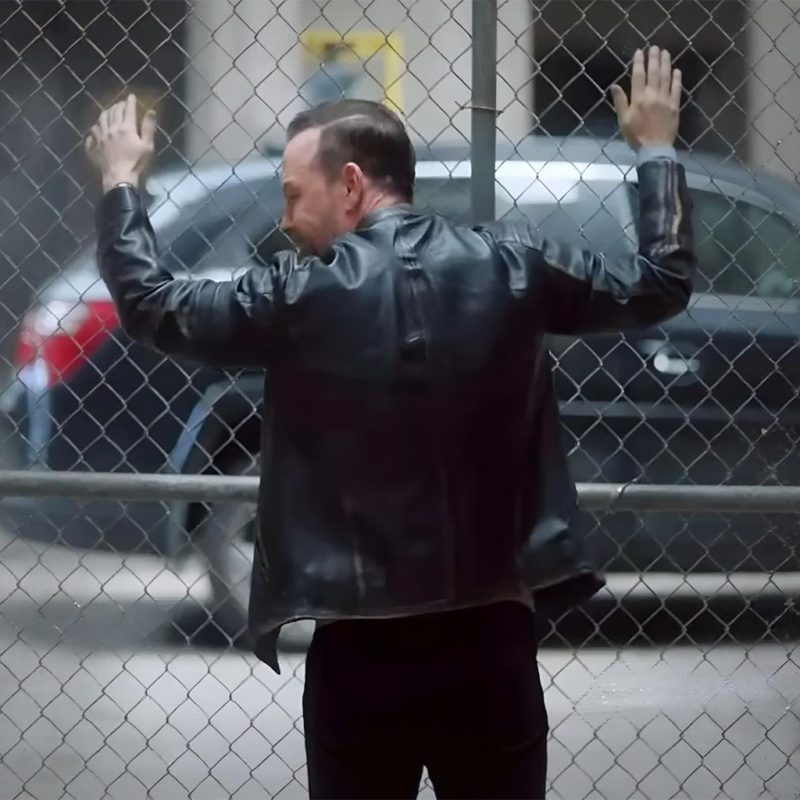 Donnie Wahlberg Boston Blue 2025 Danny Reagan Black Leather