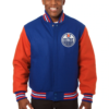 Edmonton Oilers Orange Two Tone Jacket