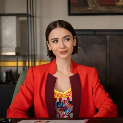 Emily In Paris S05 Lily Collins Red Blazer