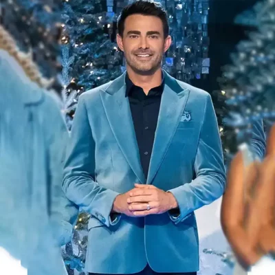 Finding Mr Christmas S02 Jonathan Bennett Blue Blazer