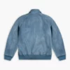 Finding Mr. Christmas Davey Fisher Blue Suede Jacket