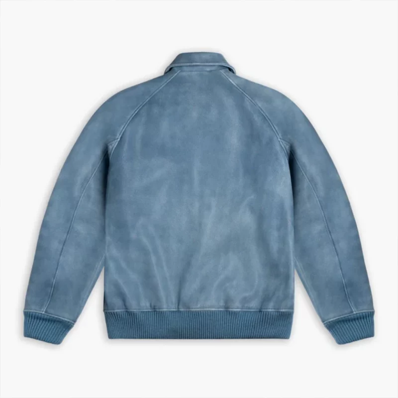 Finding Mr. Christmas Davey Fisher Blue Suede Jacket