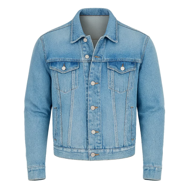 Finding Mr. Christmas Fisher Blue Denim Jacket