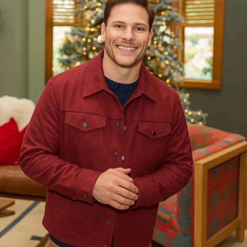 Finding Mr. Christmas S02 Craig Geoghan Maroon Suede