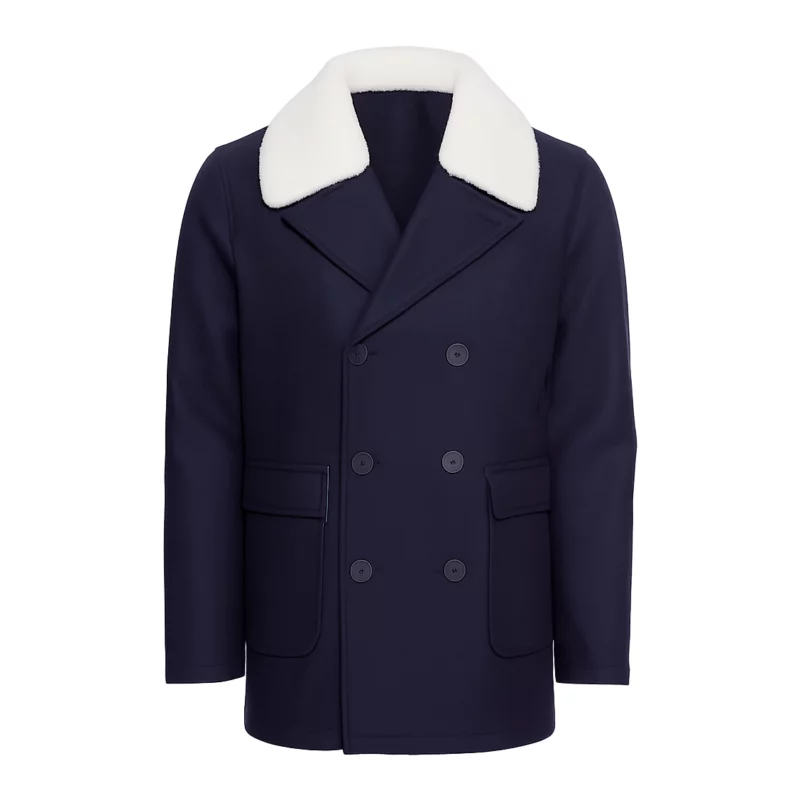 Finding Mr. Christmas S02 Host Jonathan Bennett Blue Peacoat