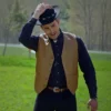 Finding Mr. Christmas S02 Jonathan Bennett Brown Vest