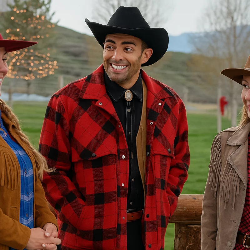 Finding Mr. Christmas S02 Jonathan Bennett Red Jacket