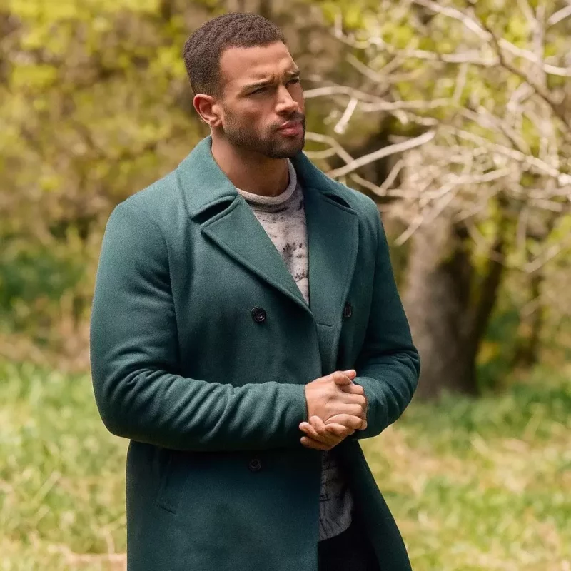 Finding Mr. Christmas S02 Marcus Brodie Green Coat