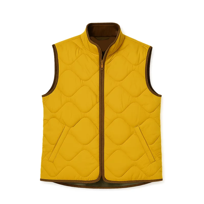 Finding Mr. Christmas S02 Yellow Quilted Vest