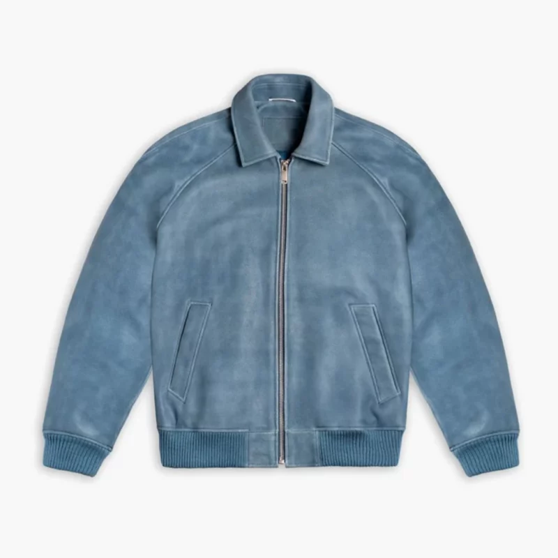 Finding Mr. Christmas TV Show Davey Fisher Blue Suede Jacket