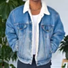Finding Mr. Christmas TV Show Robbie Simpson Blue Denim Jacket