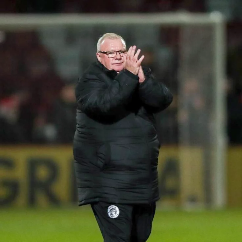 Football Coach Steve Evans Black Jacket