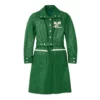 Gigi Gladstone Wild Cherry Nicole Lecky Green Leather Coat
