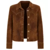 Happyâ€™s Place S02 Bobbie Reba McEntire Suede Leather Jacket