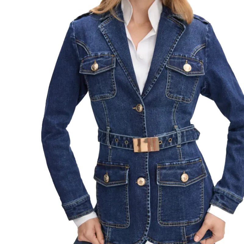 Heartland S19 Jessica Steen Lisa Stillman Denim Blazer