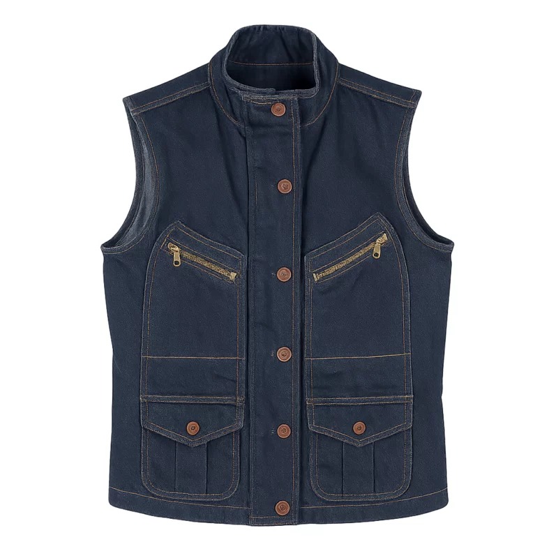 Heartland S19 Jessica Steen Lisa Stillman Denim Vest