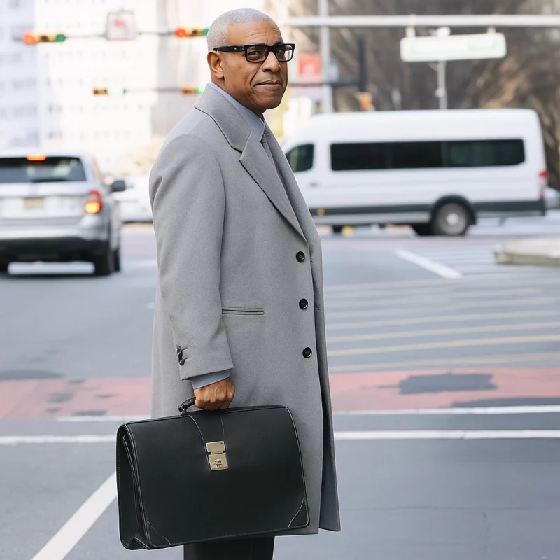 Here Comes The Flood Denzel Washington Grey Coat