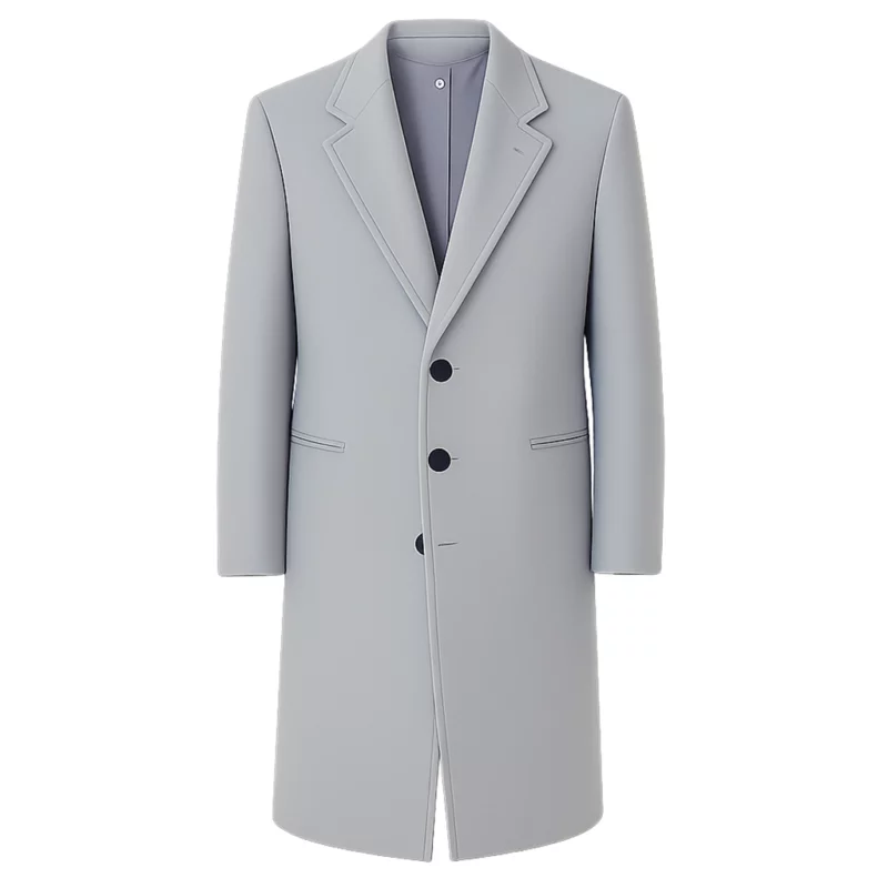 Here Comes The Flood Denzel Washington Grey Long Coat