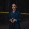 His & Hers Tessa Thompson Blue Coat