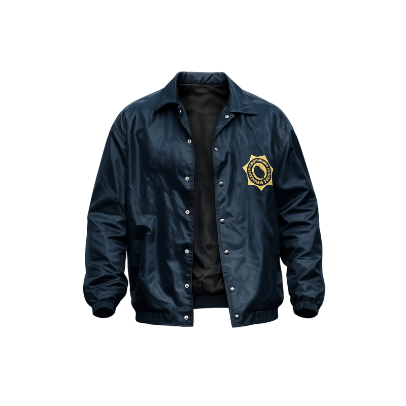 His and Hers S01 Jon Bernthal Detective Jack Harper Blue Jacket