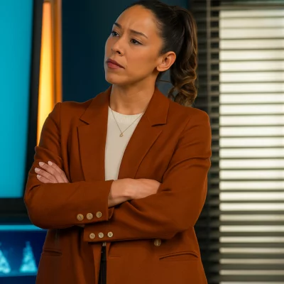 Hudson and Rex S08 Sarah Truong Brown Blazer