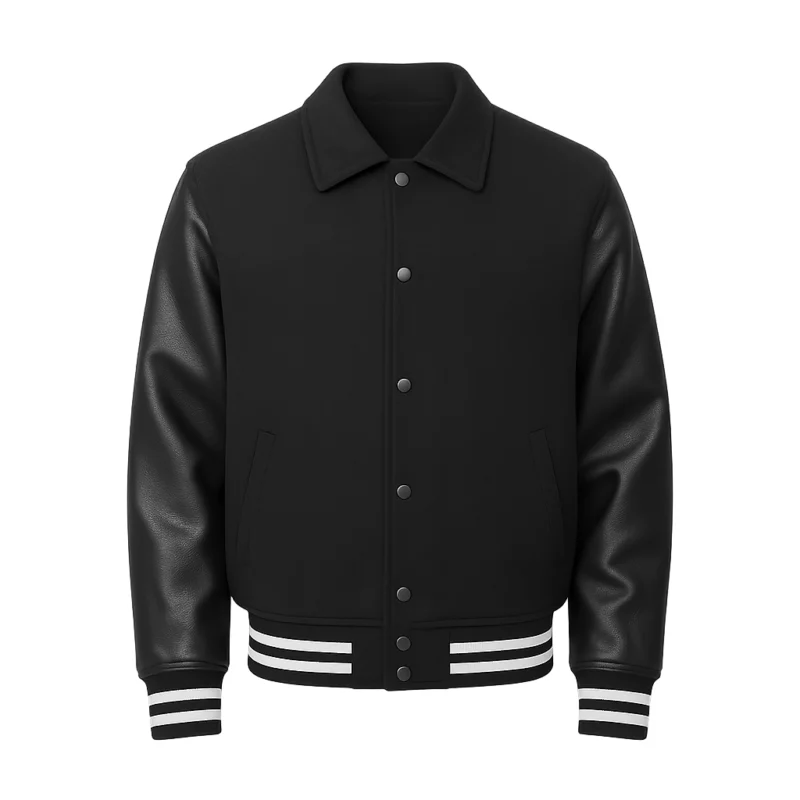 Ice-T Law and Order SVU S27 Odafin Tutuola Black Varsity Jacket