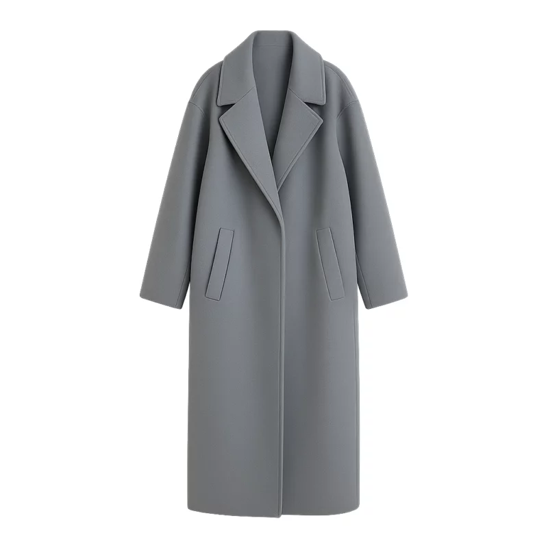Indira Varma Grey Coat