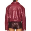 Island Maroon Leather Jacket