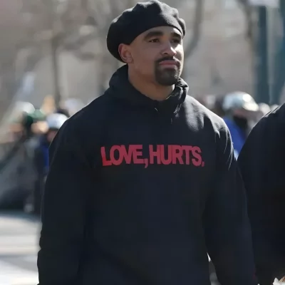 Jalen Hurts Love Hurts Black Hoodie