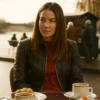 Jessica Morgan The Family Plan 2 Monaghan Black Leather Jacket
