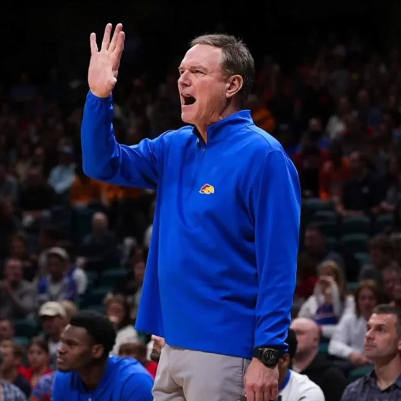 Kansas Jayhawks VS Arizona 2025 Coach Self Blue Jacket