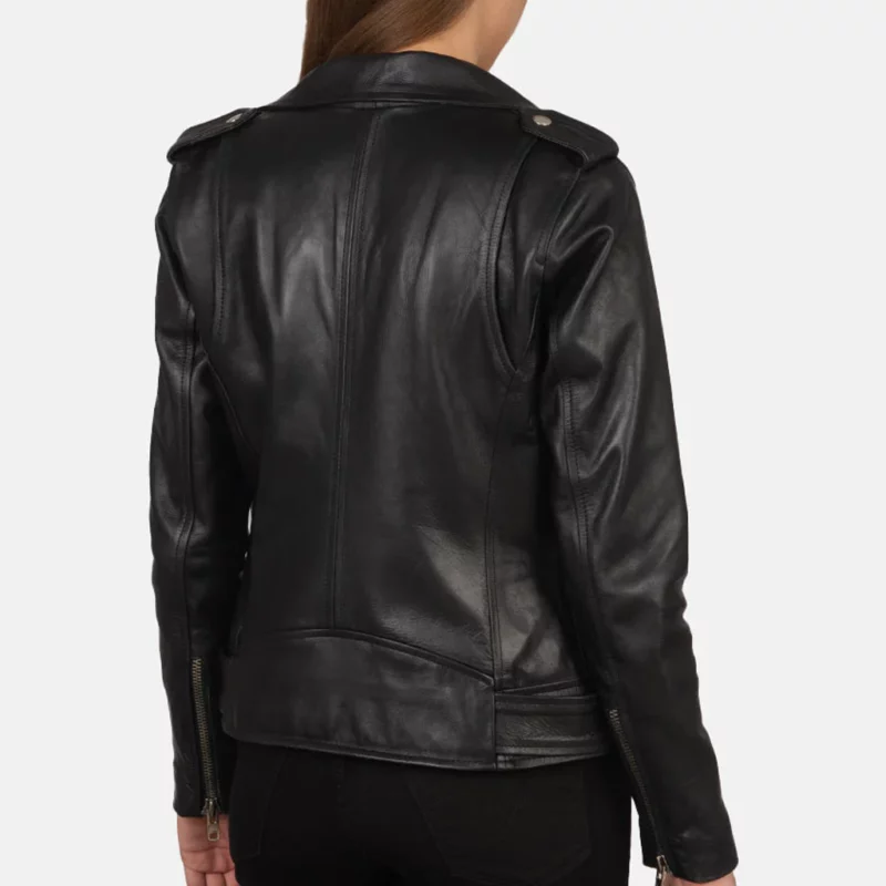 Killer Clown Daphne Black Leather Jacket