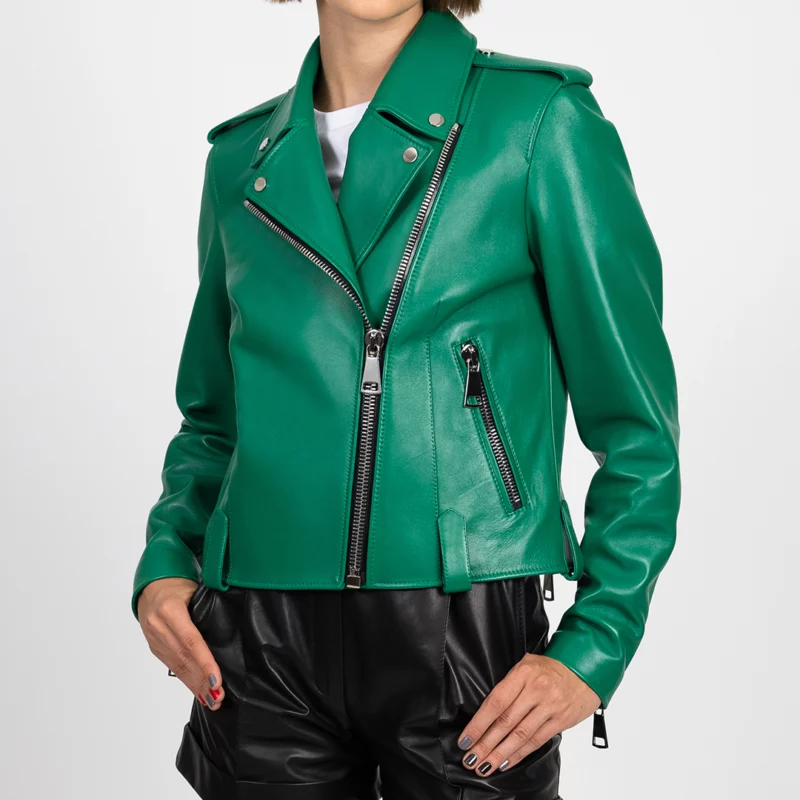 Krista Slaubaugh A Grand Ole Gold Leather Jacket
