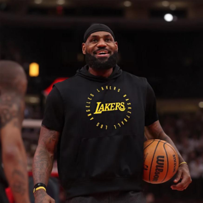 LA Lakers Lebron James Sleeveless Black Hoodie