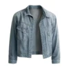 Landman S02 Guy Burnet Charlie Newsom Blue Denim Jacket
