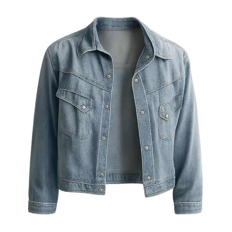 Landman S02 Guy Burnet Charlie Newsom Blue Denim Jacket