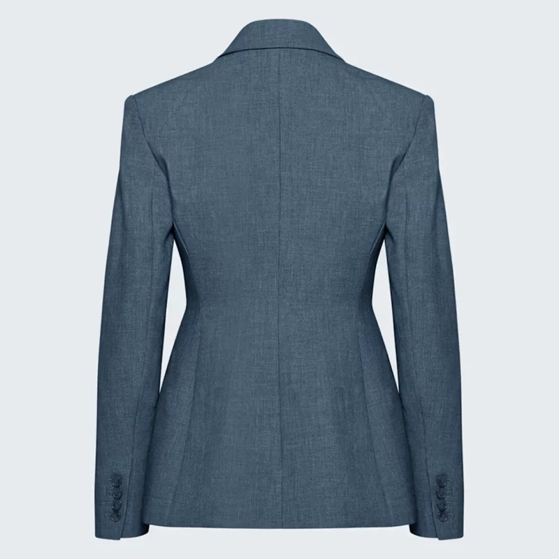 Lanni Soo Murder In A Small Town S02 Jamie Chung Grey Single Breasted Blazer2