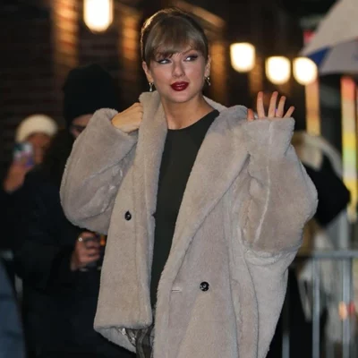Late Show With Stephen Colbert Taylor Swift Fur Coat