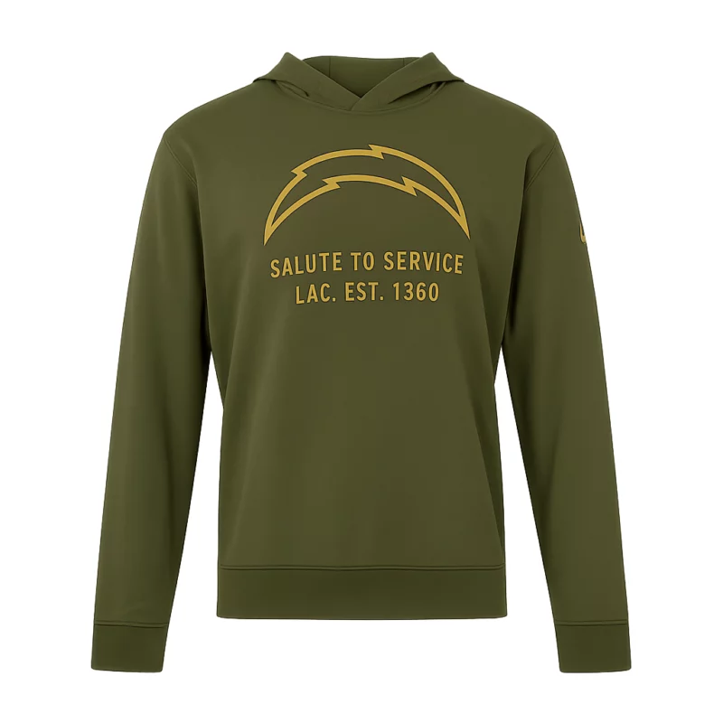 Los Angeles Chargers Salute to Service 2025 Jim Harbaugh Green