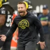 Los Angeles Rams Sideline Coach Sean McVay Black Hoodie