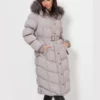 Man Vs Baby S01 Elsa Grey Puffer Hooded Coat