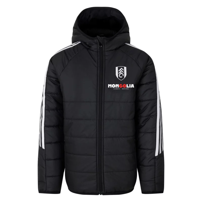 Manager Marco Silva Black Puffer Hooded Jacket