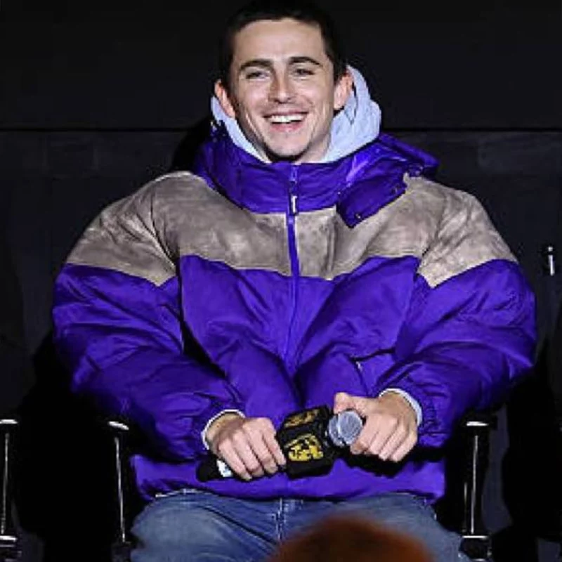 Marty Supreme Purple Puffer Jacket