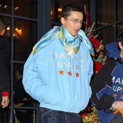 Marty Supreme Timothee Chalamet Blue Jacket