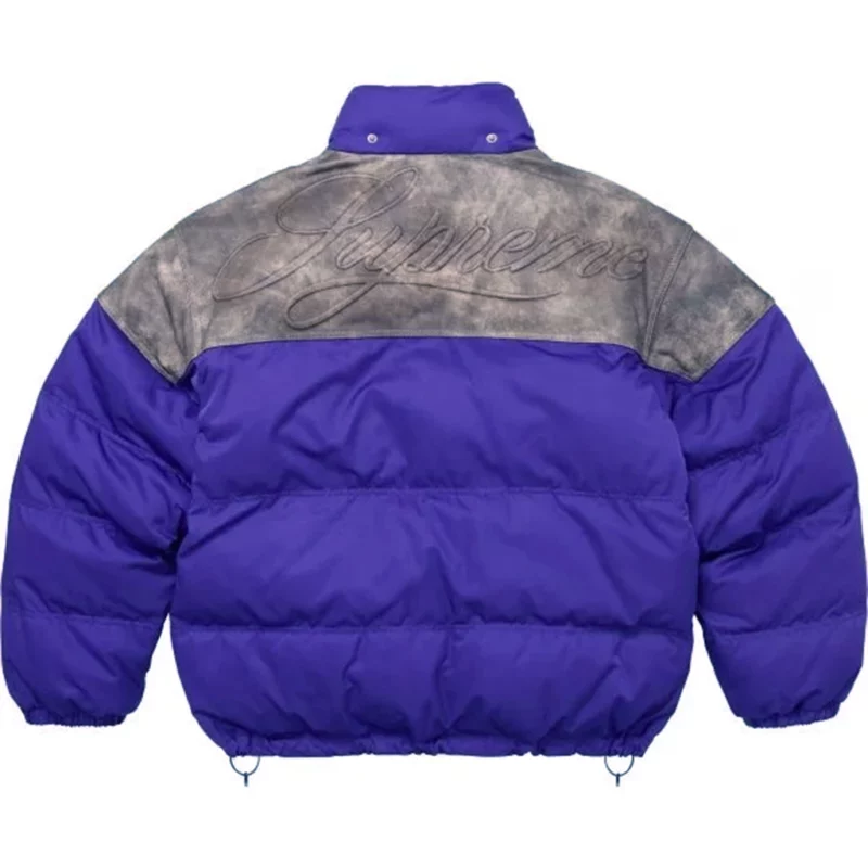 Marty Supreme Timothee Chalamet Purple Puffer Jacket