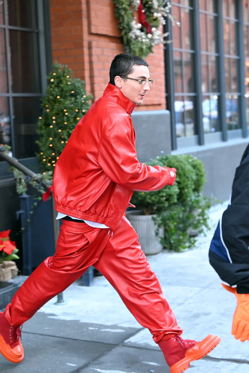 Marty Supreme Timothee Chalamet Red Jacket
